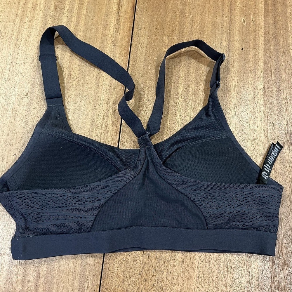 Victoria's Secret Sport Black Gray Sports Bra Womens Athletic Workout Size 32B - Picture 3 of 5
